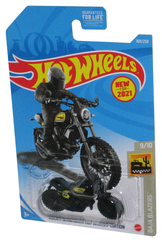 Hot Wheels Ducati Scrambler Baja Blazers 9/10 (2021) Yellow & Black Toy Bike 169/250