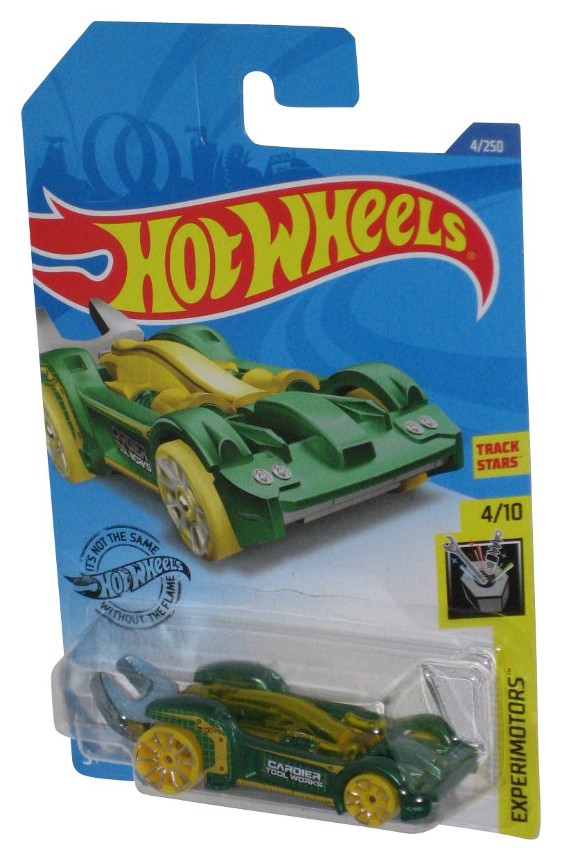 Hot Wheels Experimotors 4/10 (2018) Tooligan Green & Yellow Toy Car 4/250
