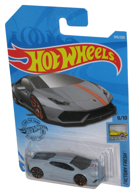 Hot Wheels Factory Fresh 9/10 (2018) Gray Lamborghini Huracan Car 245/250