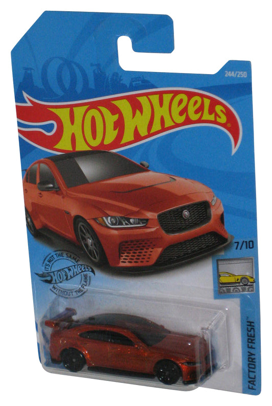 Hot Wheels Factory Fresh 9/10 (2018) Jaguar XE SV Project 8 Burnt Orange Toy Car 244/250