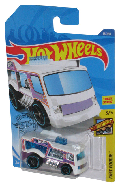 Hot Wheels Fast Foodie 3/5 (2018) White & Purple Chill Mill Toy Car 18/250