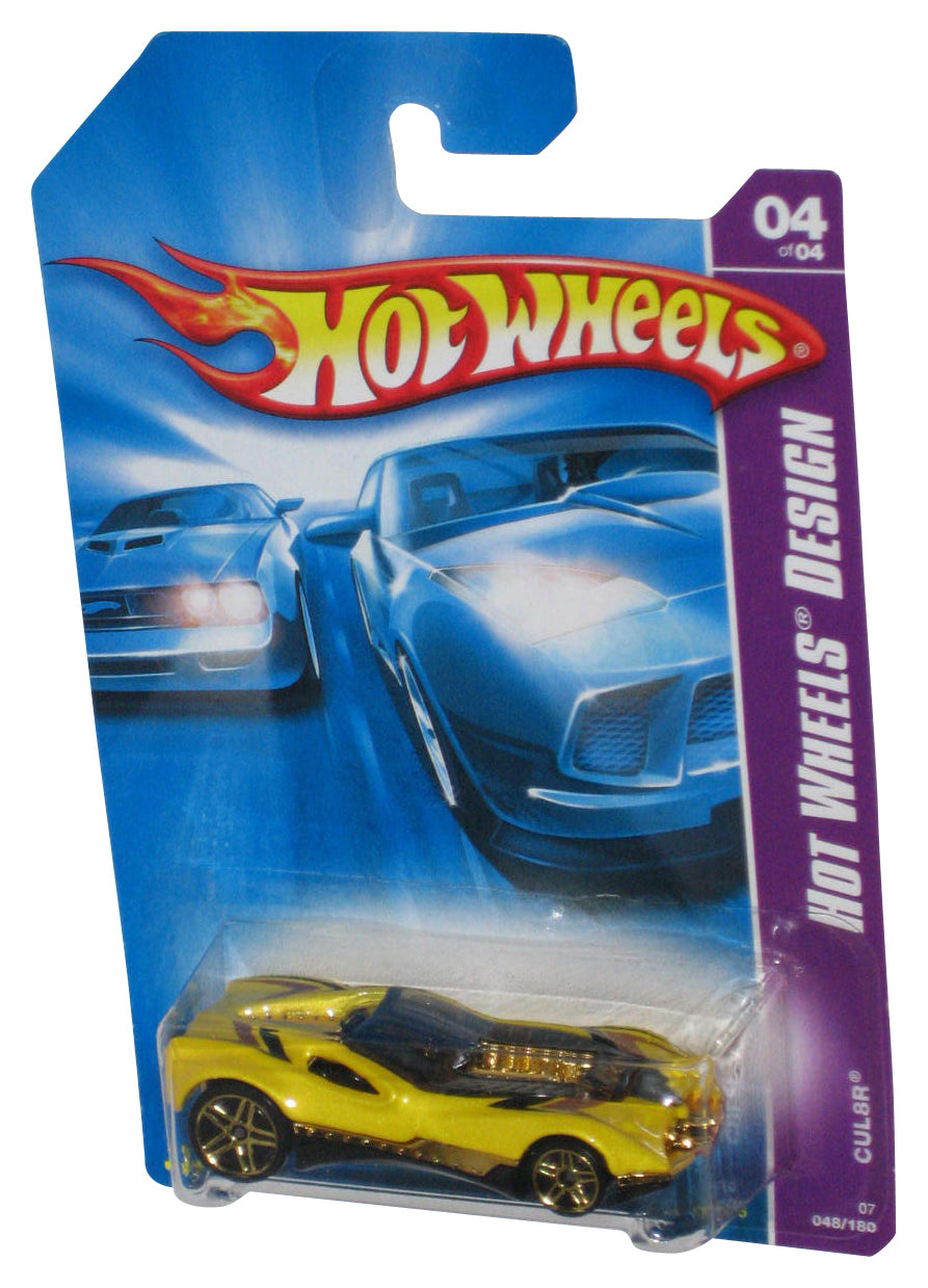 Hot Wheels Design 4/4 Yellow Cul8r (2006) Mattel Toy Car 048/180