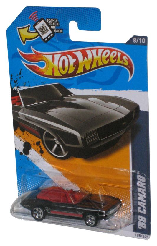 Hot Wheels Muscle Mania GM '12 (2011) Black '69 Camaro Toy Car 108/247