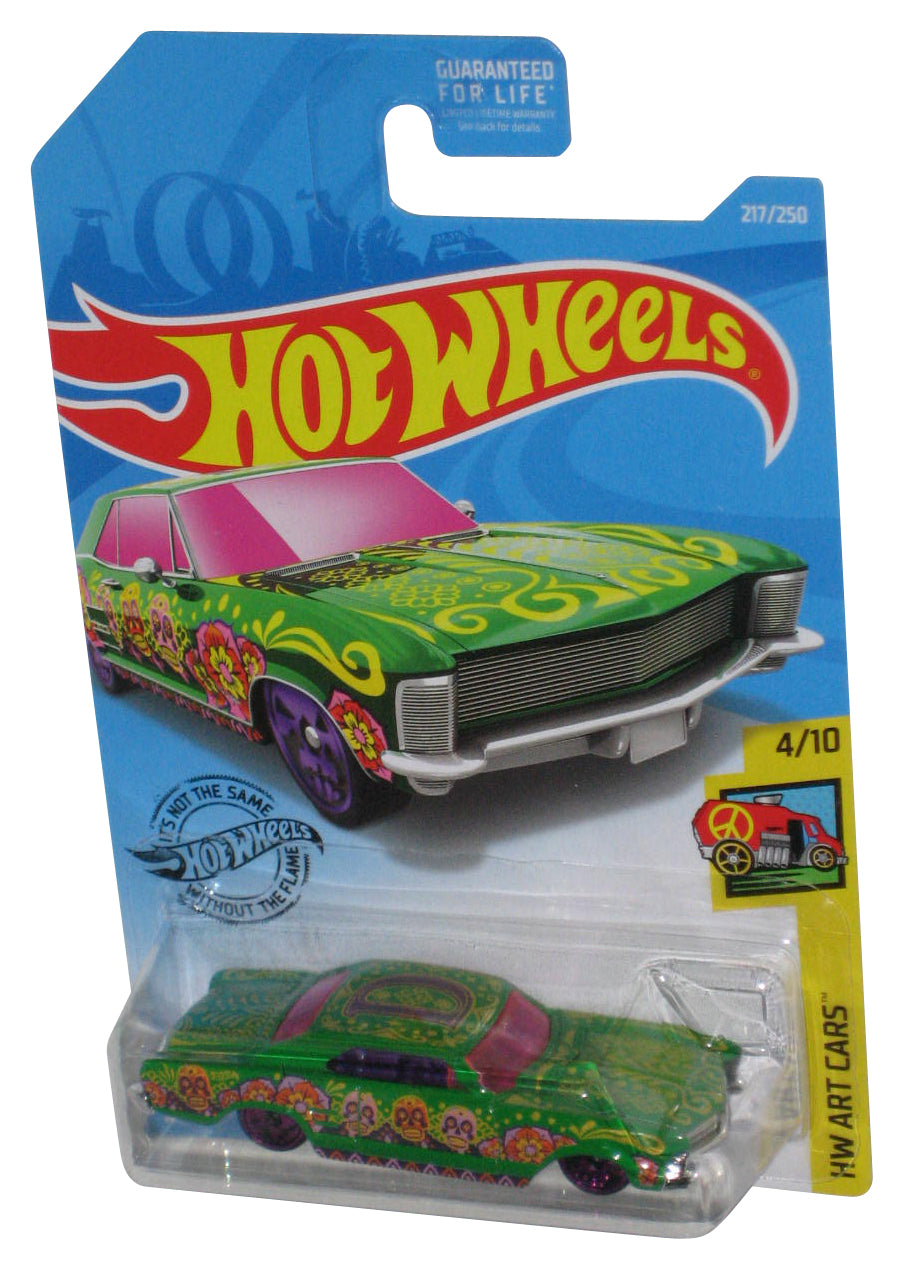 Hot Wheels HW Art Cars 4/10 (2017) Green '64 Buick Riviera Toy Car 217/250