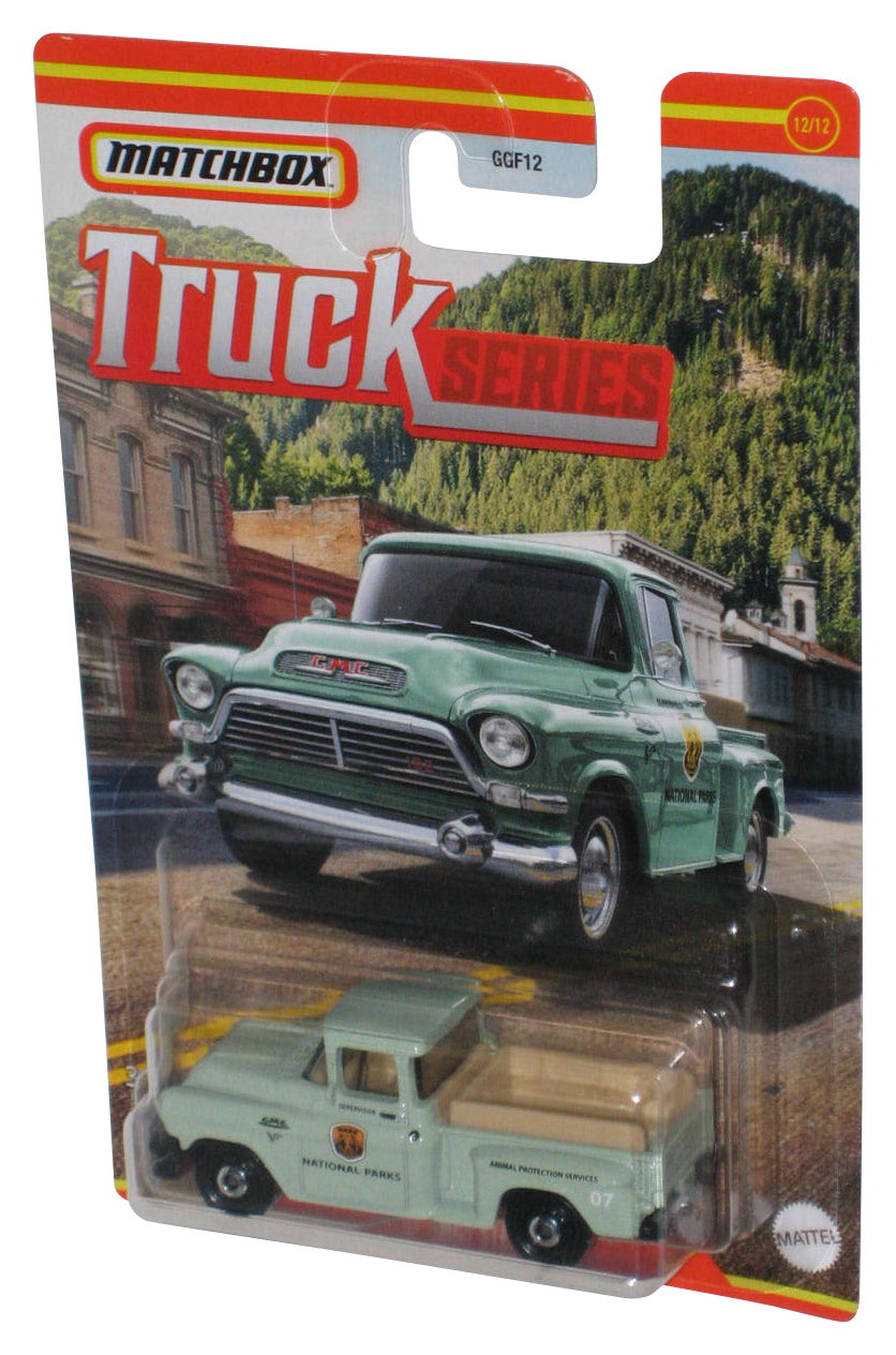 Matchbox '57 GMC Stepside (2021) Mattel Sea Green Toy Car 12/12