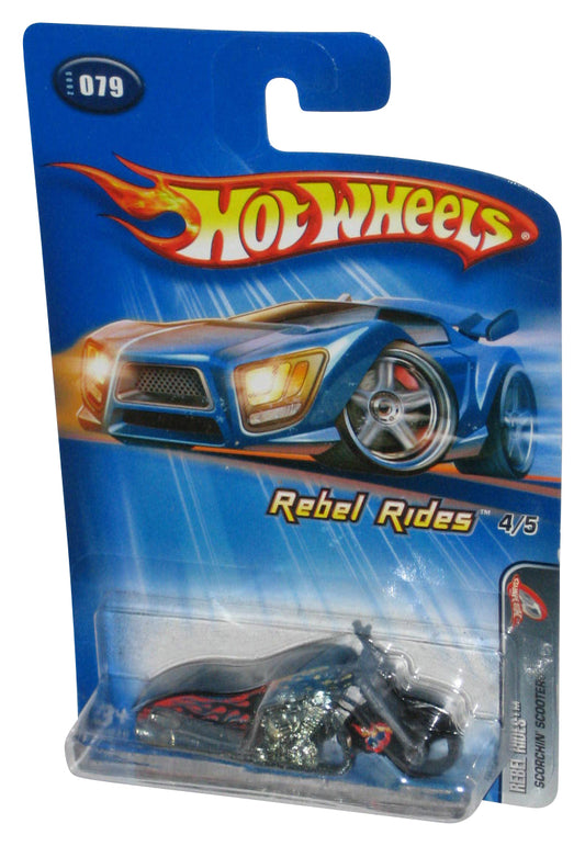 Hot Wheels Rebel Rides 4/5 (2005) Mattel Scorchin' Scooter Toy Motorcycle #079