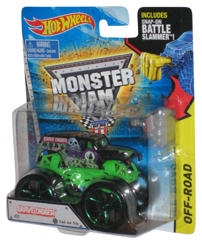 Hot Wheels Monster Jam (2014) Grave Digger Toy Truck #33 w/ Track Ace Tires