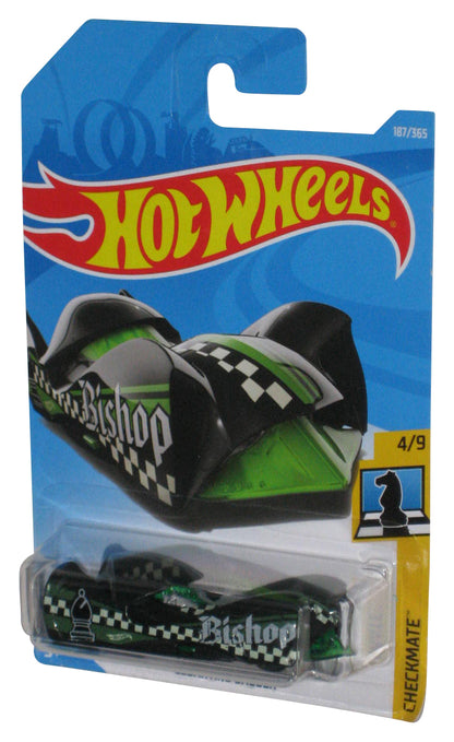 Hot Wheels Checkmate Bishop 4/9 (2017) Green & Black Cloak And Dagger Toy Car 187/365