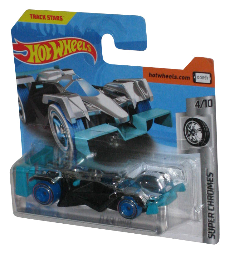 Hot Wheels Super Chromes (2017) Blue Flash Drive Toy Car 4/10 - (Short Card)