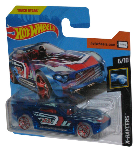 Hot Wheels X-Raycers (2017) Blue Bullet Proof Toy Car 6/10 - (Short Card)
