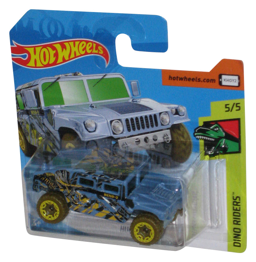 Hot Wheels Dino Riders (2017) Blue Humvee Toy Car 5/5 - (Short Card)