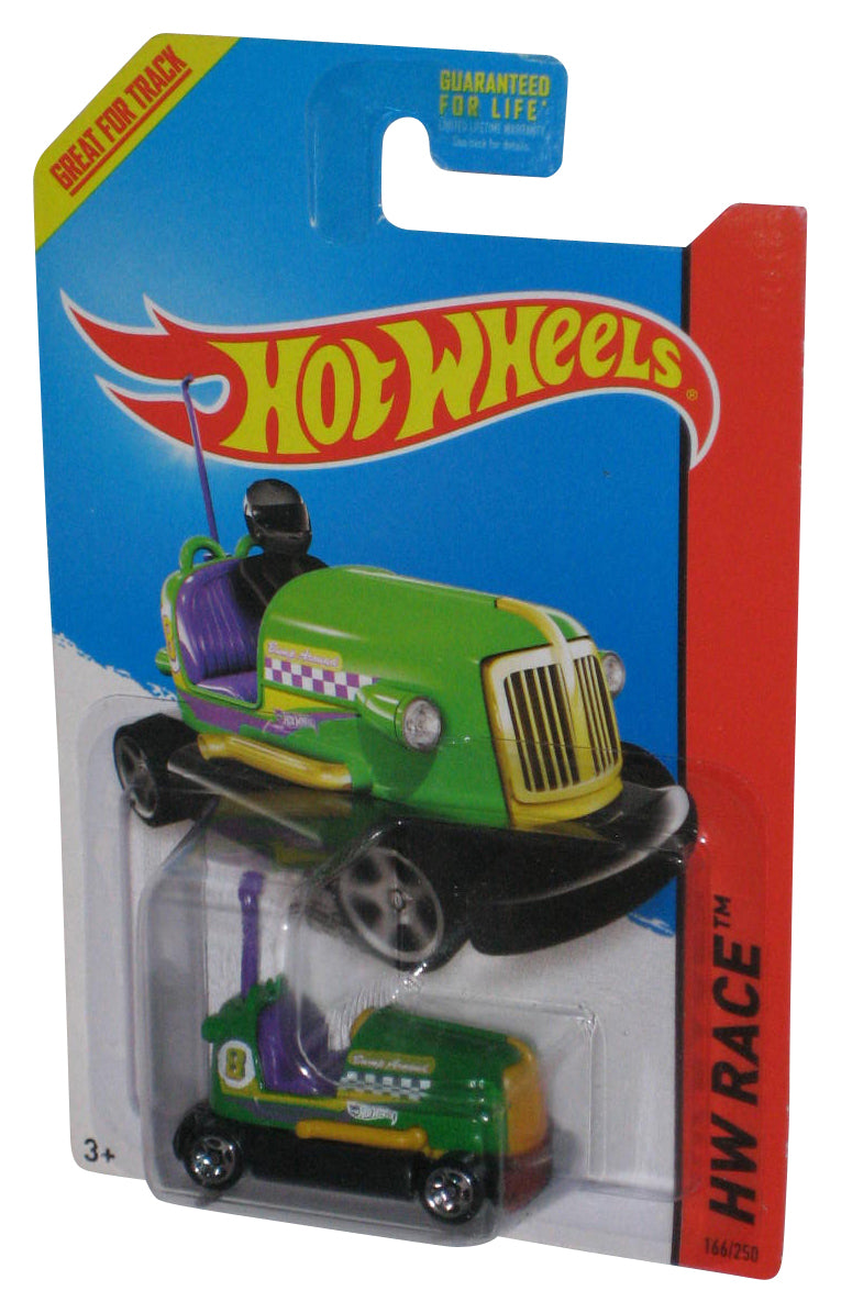 Hot Wheels HW Race Bump Around (2013) Green Toy Car 166/250