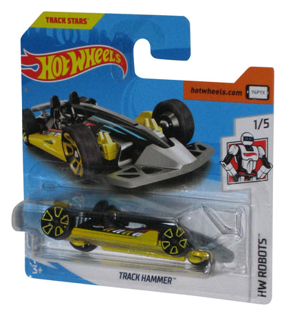 Hot Wheels HW Robots (2017) Black & Yellow Track Hammer Toy Car 1/5 - (Short Card)