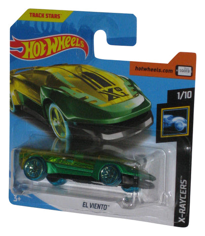 Hot Wheels X-Raycers (2017) Green El Viento Toy Car 1/10 - (Short Card)