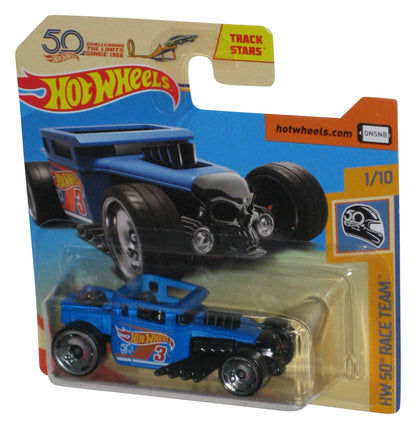 Hot Wheels HW 50 Race Team (2017) Blue Bone Shaker Toy Car 1/10 - (Short Card)