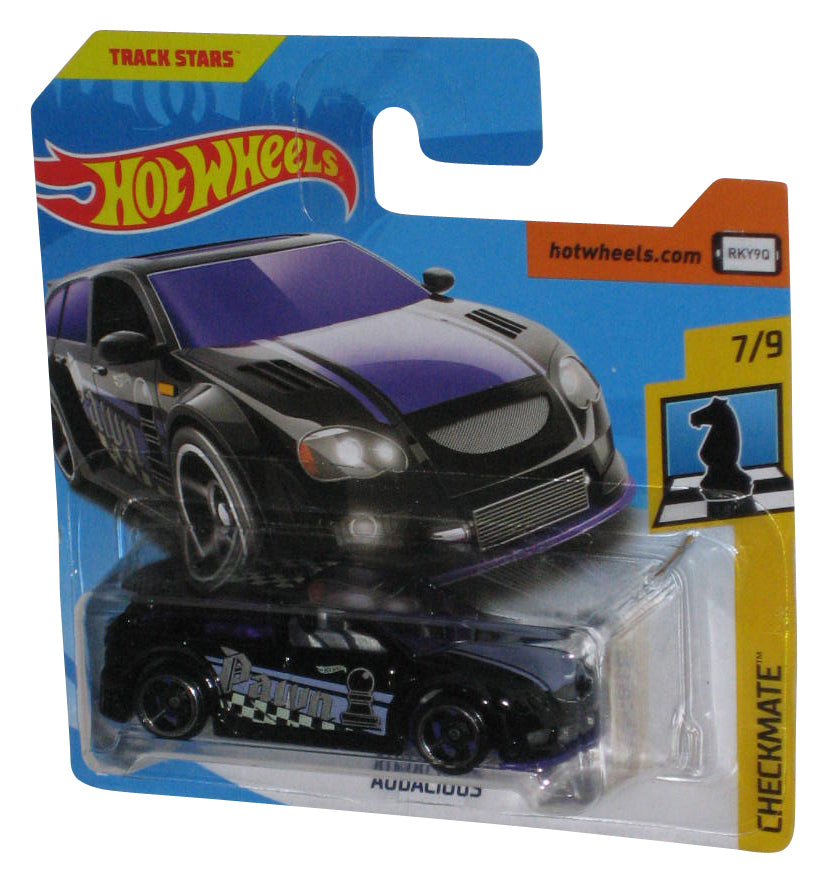Hot Wheels Checkmate (2017) Black & Purple Audacious Toy Car 7/9 - (Short Card)
