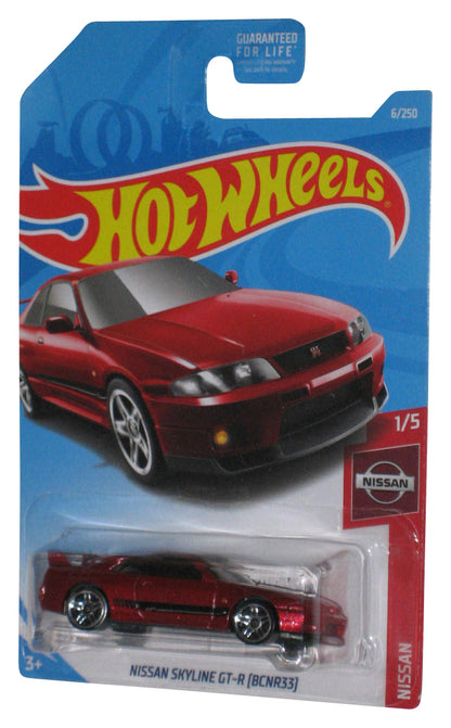 Hot Wheels Nissan 1/5 (2017) Red Nissan Skyline GT-R BCNR33 Toy Car 6/250