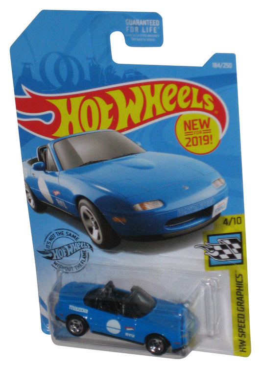 Hot Wheels HW Speed Graphics (2019) Blue '91 Mazda MX-5 Miata Toy Car 184/250