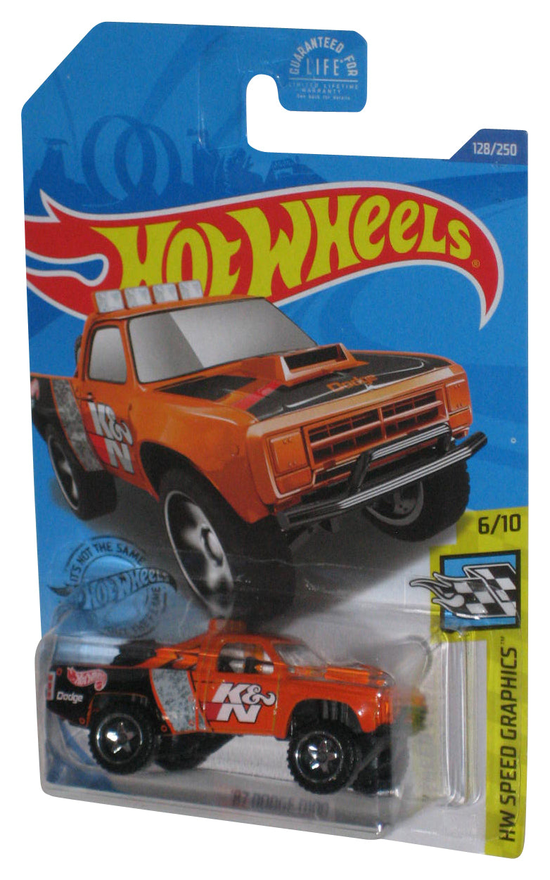 Hot Wheels HW Speed Graphics 6/10 (2017) Orange '87 Dodge D100 Toy Car 128/250