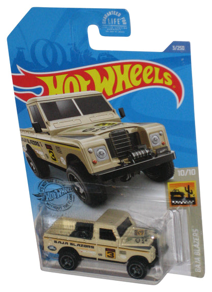 Hot Wheels Baja Blazers 10/10 (2017) Land Rover Series III Pickup Toy Truck 3/250