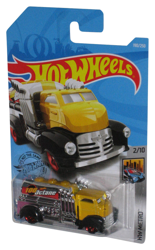 Hot Wheels HW Metro 2/10 (2018) Yellow Fast Gassin' Toy Truck 190/250