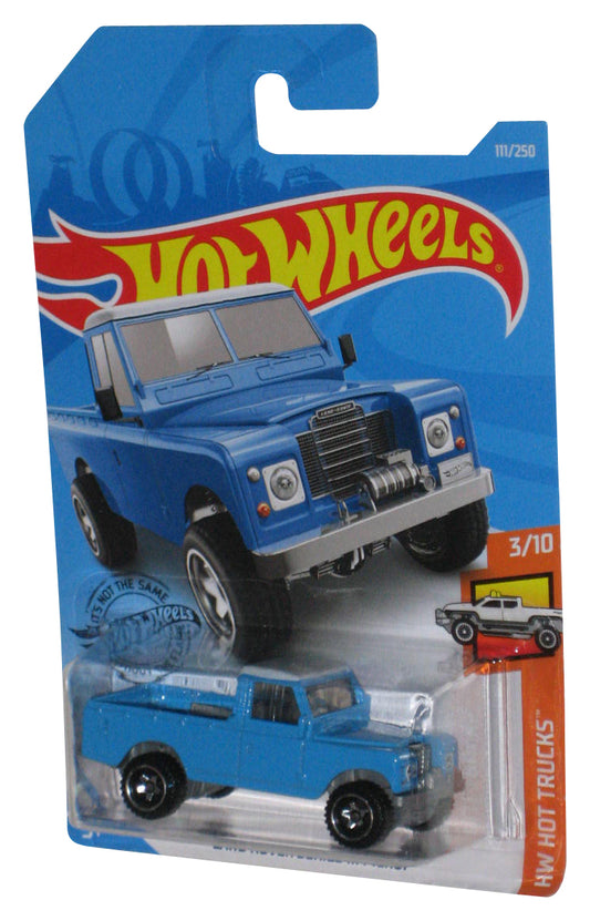 Hot Wheels HW Hot Trucks 3/10 (2018) Blue Land Rover Series III Pickup Toy 111/250