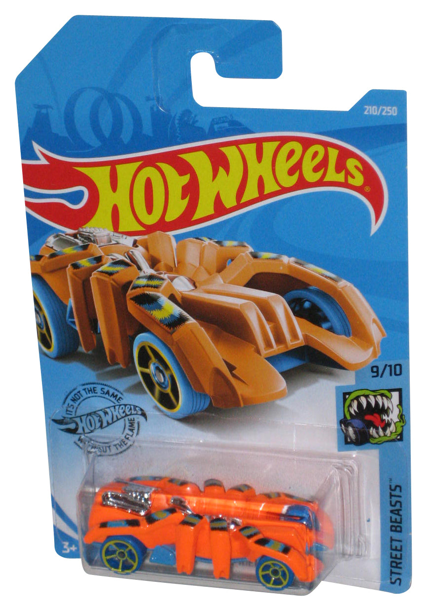 Hot Wheels Street Beasts 9/10 (2018) Orange Speed Spider Car 210/250