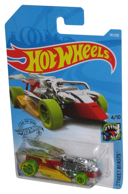 Hot Wheels Street Beasts 4/10 (2018) Red Draggin' Tail Toy Car 191/250