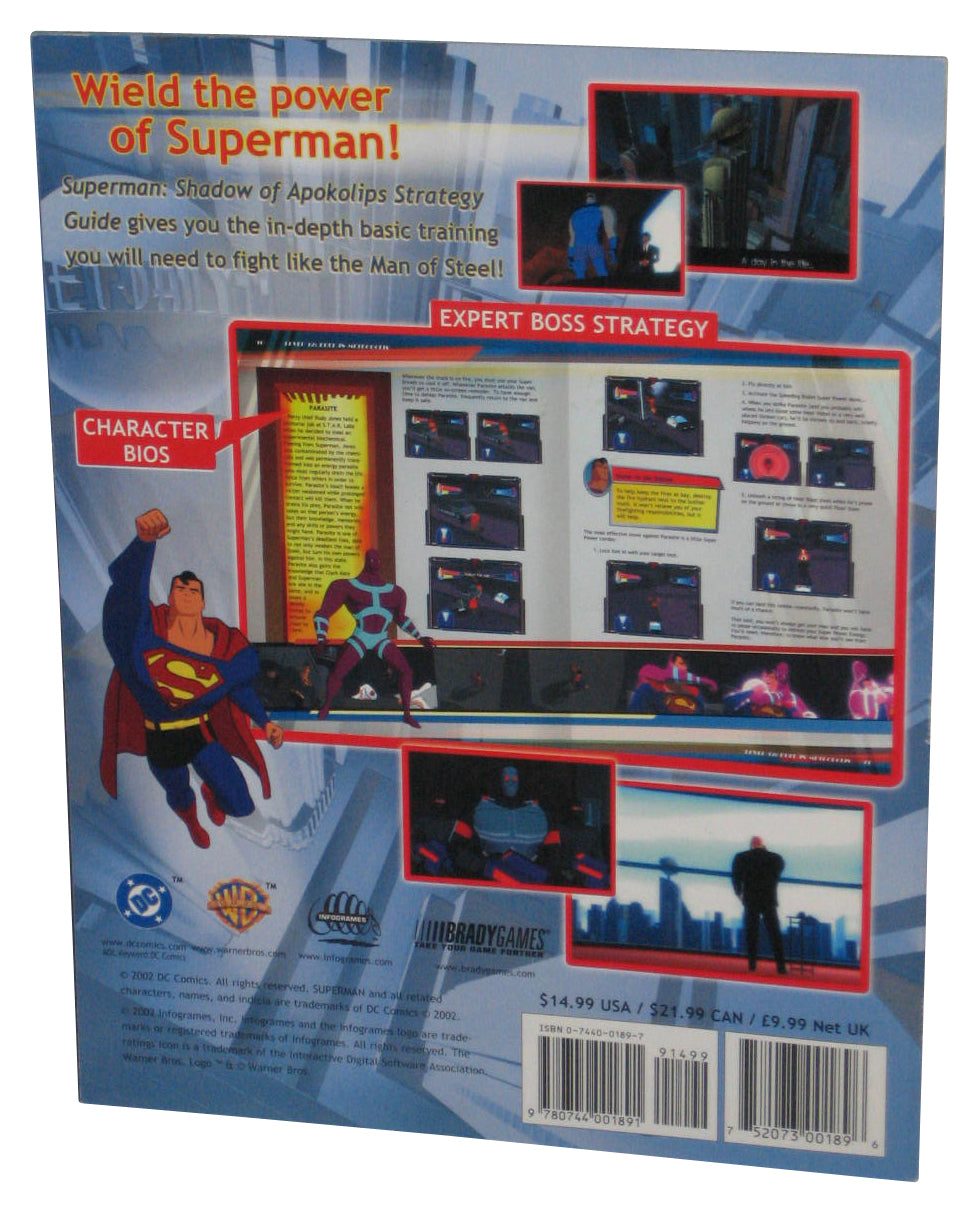 Superman Shadow of Apokolips Brady Games Official Strategy Guide Book
