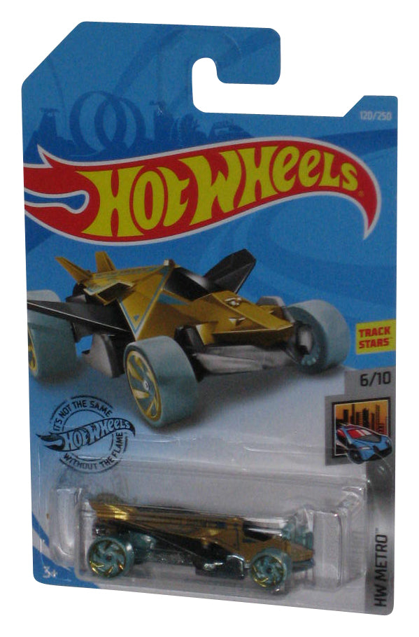 Hot Wheels HW Metro 6/10 (2018) Gold Airuption Toy Car 120/250