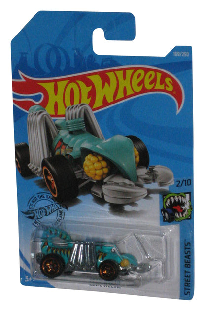 Hot Wheels Street Beasts 2/10 (2018) Cyan Blue Eevil Weevil Toy Car 169/250