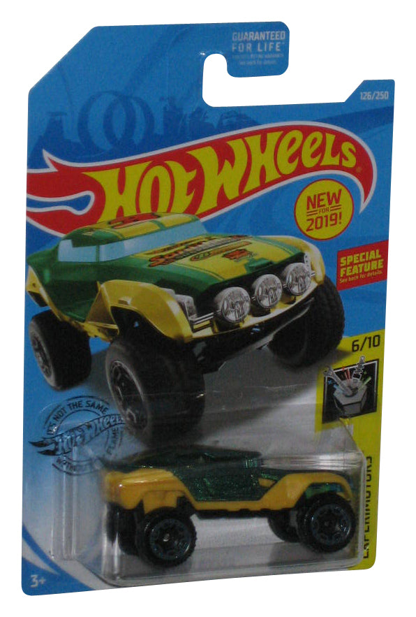 Hot Wheels Experimotors 6/10 (2019) Green Hyper Rocker Toy Car 126/250