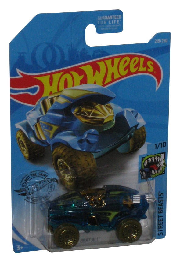 Hot Wheels Street Beasts 1/10 (2017) Blue Beat All Toy Car 219/250