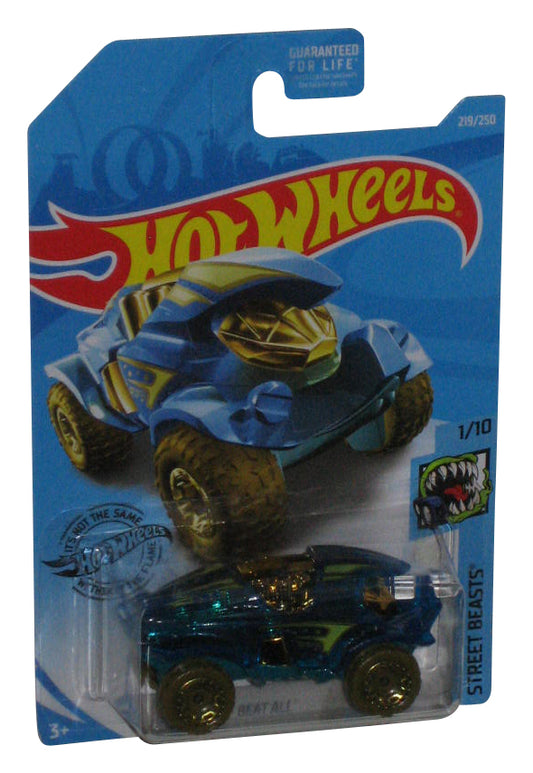 Hot Wheels Street Beasts 1/10 (2017) Blue Beat All Toy Car 219/250