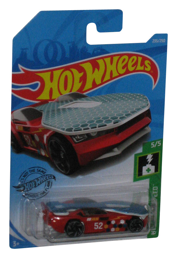 Hot Wheels HW Green Speed 5/5 (2018) Red Solar Reflex Toy Car 235/250