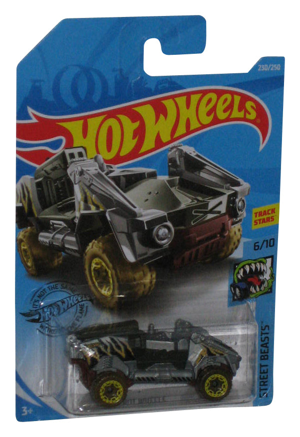 Hot Wheels Street Beasts 6/10 (2018) Gray Bot Toy Car 230/250