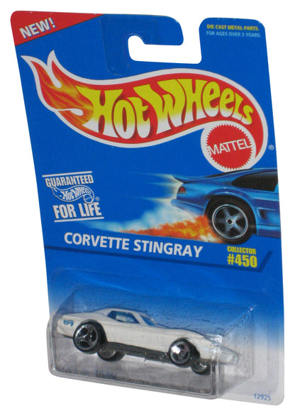 Hot Wheels Corvette Stingray (1995) Mattel White Toy Car #450