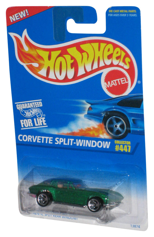 Hot Wheels Green Corvette Split-Window (1995) Mattel Die-Cast Toy Car #447