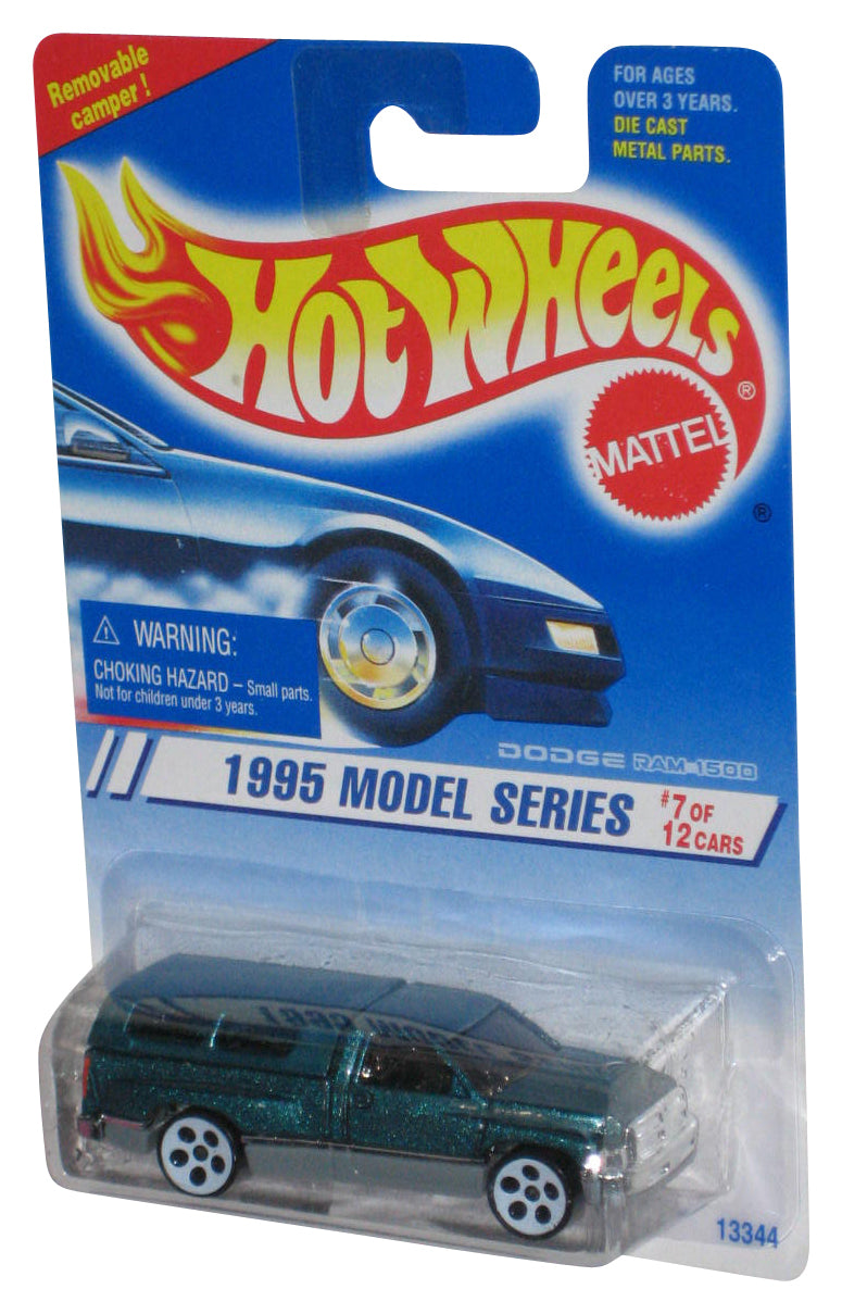 Hot Wheels 1995 Model Series Dodge Ram 1500 Green Truck #7/12
