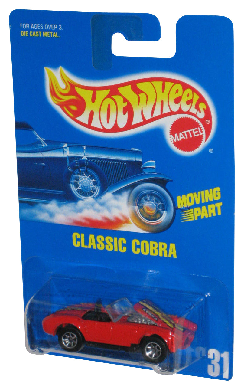 Hot Wheels Classic Cobra (1991) Mattel Die-Cast Red Toy Car #31
