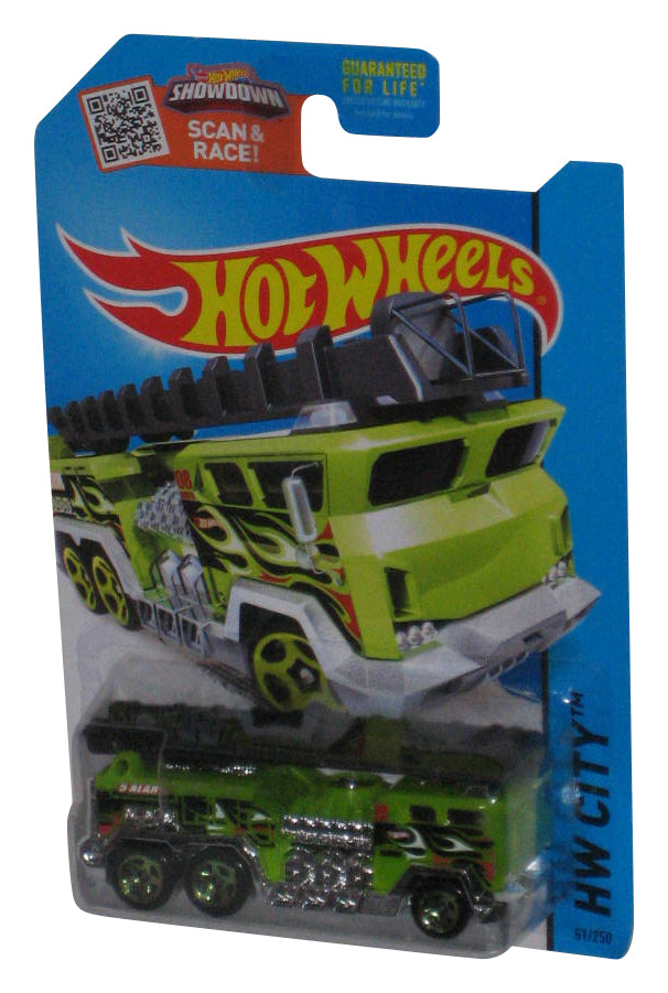 Hot Wheels HW City (2013) Green 5 Alarm Toy Truck 51/250