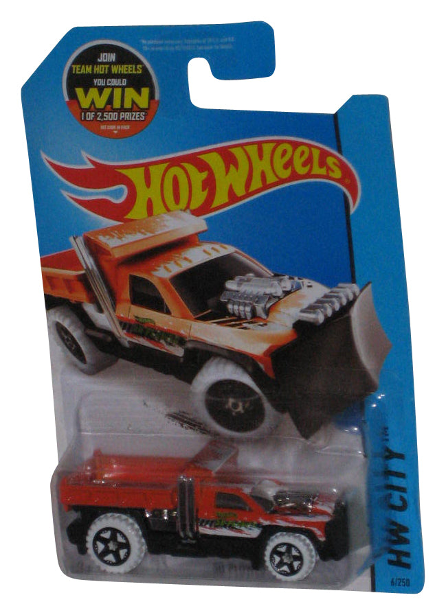 Hot Wheels HW City (2013) Orange So Plowed Die-Cast Toy Truck 6/250