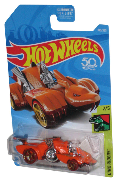 Hot Wheels Dino Riders 2/5 (2017) Orange Knight Draggin' Toy Car 180/365