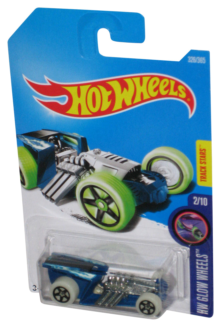 Hot Wheels HW Glow 2/10 (2015) Blue Z-Rod Toy Car 326/365