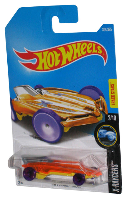 Hot Wheels X-Raycers 2/10 (2015) Orange HW Formula Solar Toy Car 304/365