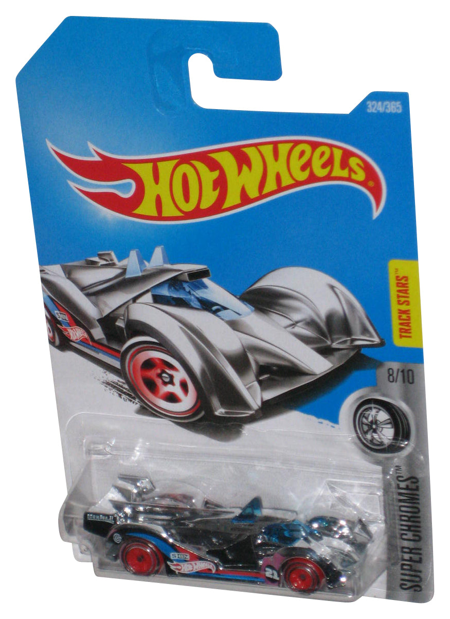 Hot Wheels Super Chromes 8/10 (2015) Silver Hi-Tech Missile Toy Car 324/365
