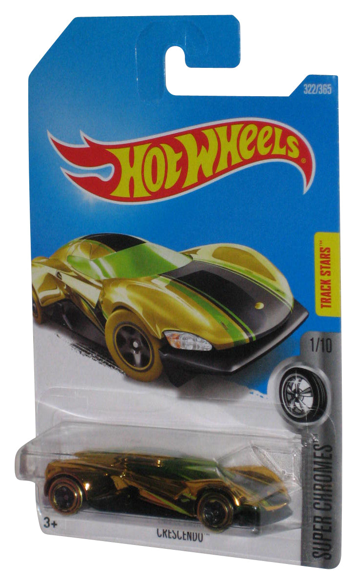 Hot Wheels Super Chromes 1/10 (2015) Gold Crescendo Toy Car 322/365
