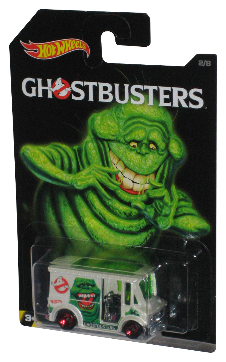 Hot Wheels Ghostbusters (2016) White Bread Box Slimer Die-Cast Toy Car 2/8