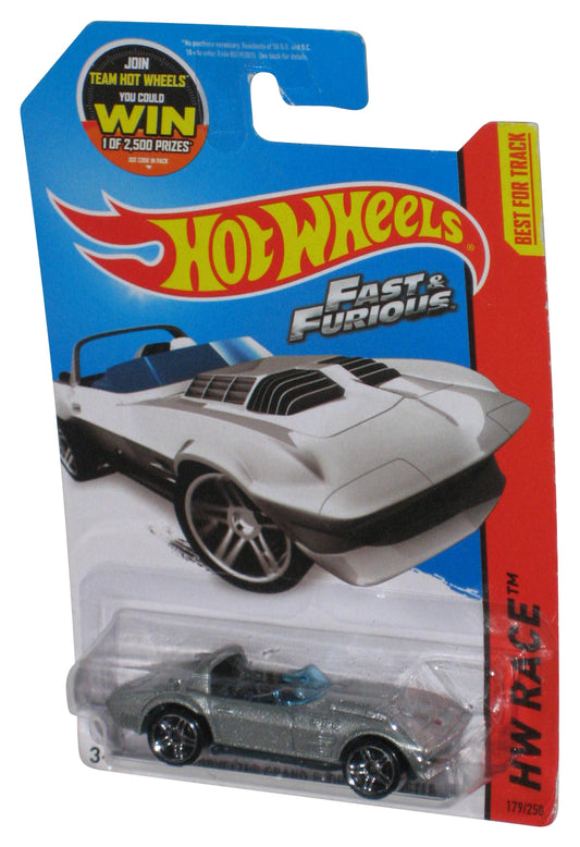Hot Wheels Fast & Furious HW Race (2013) Silver Corvette Grand Sport Roadster Toy Car 179/250