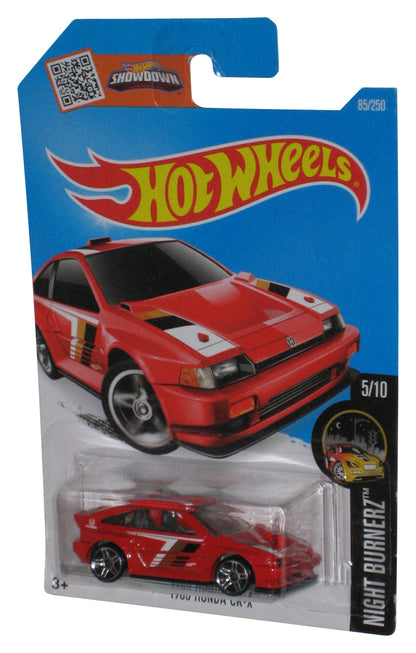 Hot Wheels Night Burnerz 5/10 (2015) Red 1985 Honda CR-X Toy Car 85/250